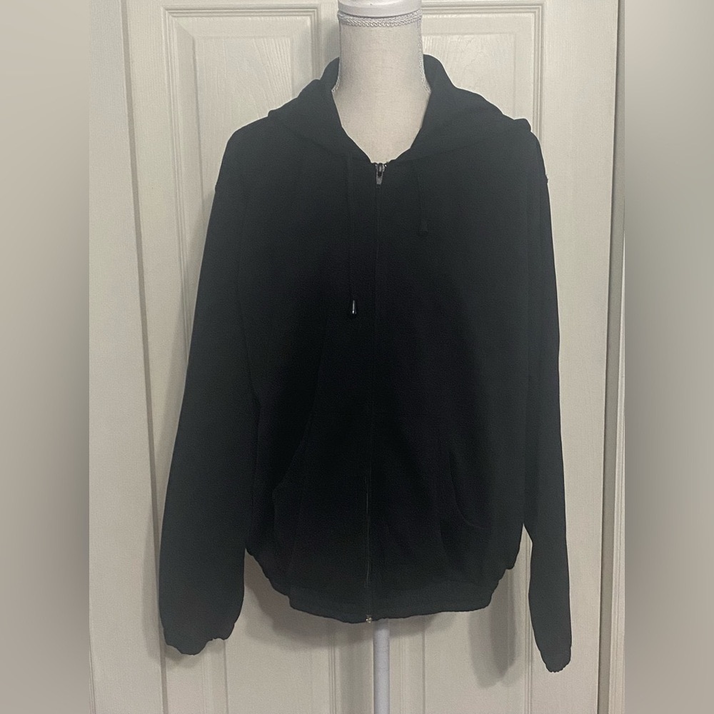 Lavon Black Women's Zip-Up Hoodie Size XL